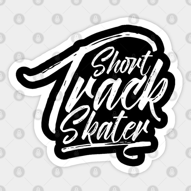 Race Shorttrack Skater Skating Short Track Sticker by dr3shirts